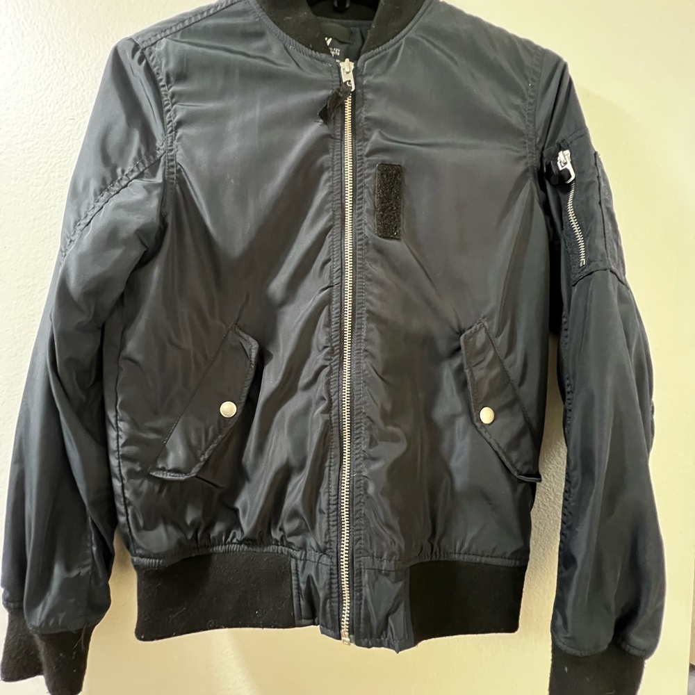 H&M Navy Blue Bomber Jacket